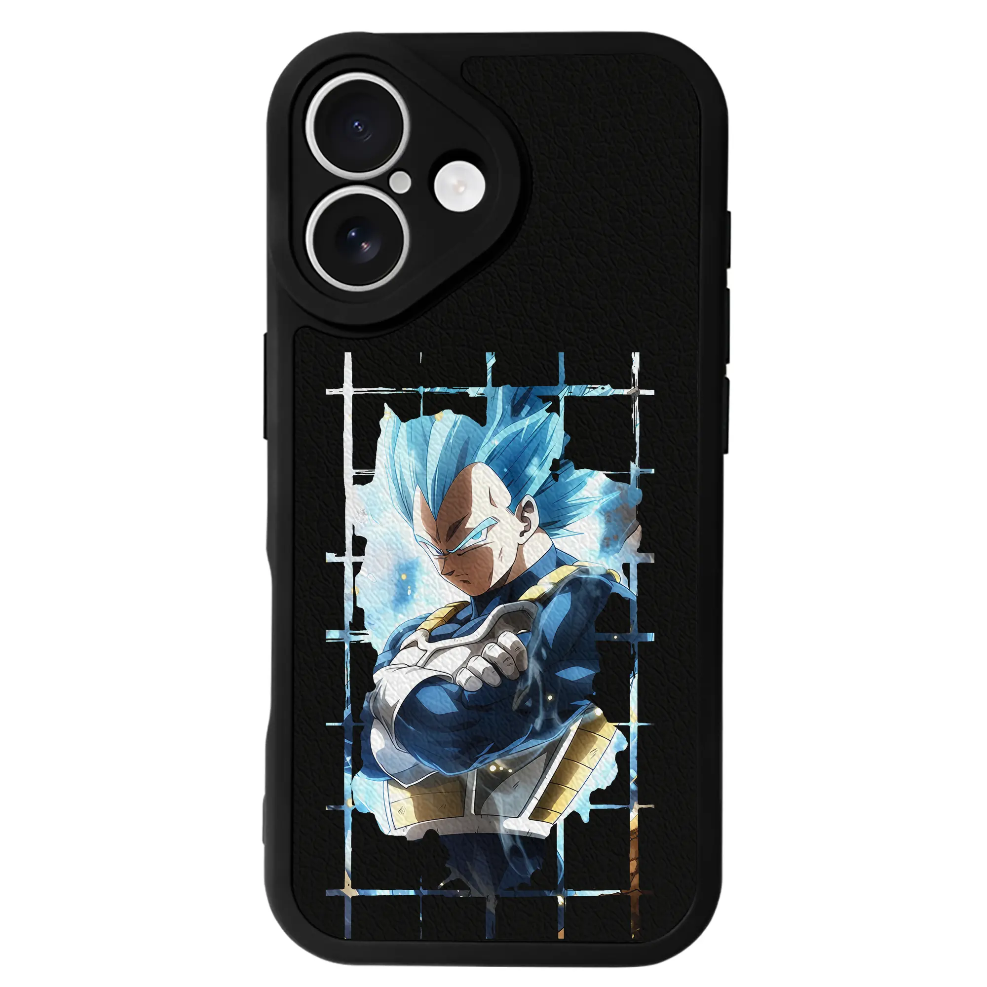 ドラゴンボール グッズ ベジータ - IPhone 16シリーズ対応 ・ シリコンスマホケース ・ レザー調 ・ 高精度フィット ・ 耐衝撃 ・ ワイヤレス充電対応 ・ 精密カット